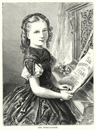 Müzik dersi (gravür) by English School