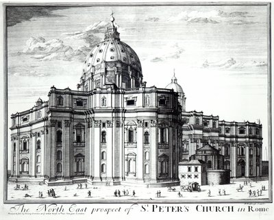 H. Hulfbergh tarafından oyulmuş St. Peters Kilisesi, Roma