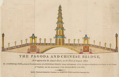 Pagoda ve köprü, 1 Ağustos 1814