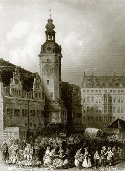 Belediye binası ve pazar yeri, Leipzig by English School