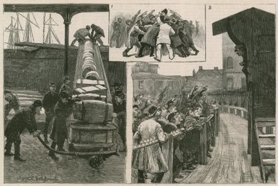 Rıhtımlarda iş arayan işsizler by English School