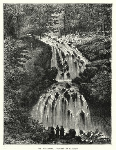 Şelale, Faymont Çağlayanı (gravür) by English School