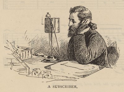 Telefonun çalışması: bir abone by English School