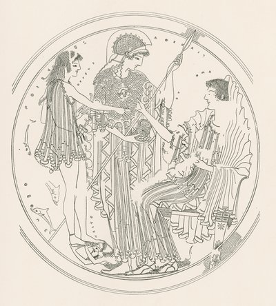 Theseus ve Amphitrite (gravür) by English School