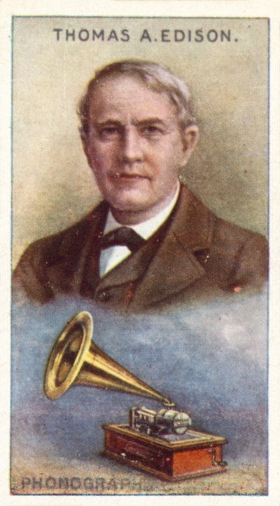 Thomas Alva Edison, Fonograf by English School