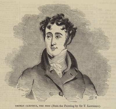 Thomas Campbell, Şair (gravür) by English School