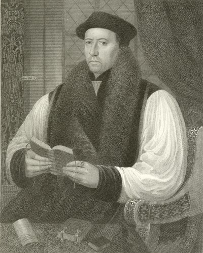 Canterbury Başpiskoposu Thomas Cranmer by English School