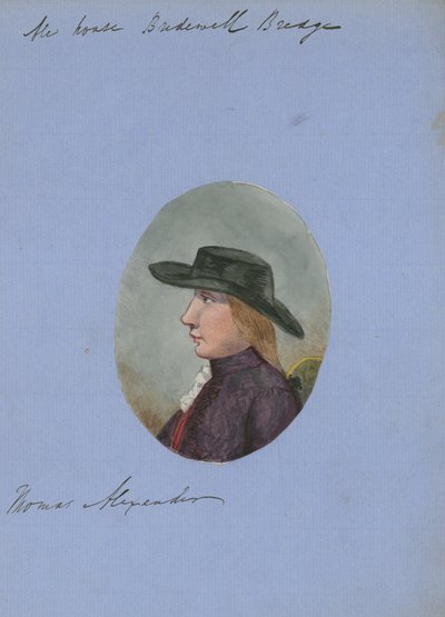 Thomas Hependen, ev, Bridewell Köprüsü (kağıt üzerinde wc) by English School