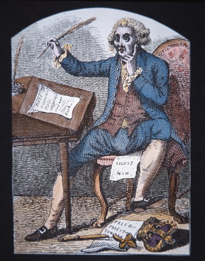 Thomas Paine (renkli taş) by English School