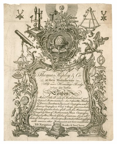 Thomas Ripley & Co, ticari kart by English School