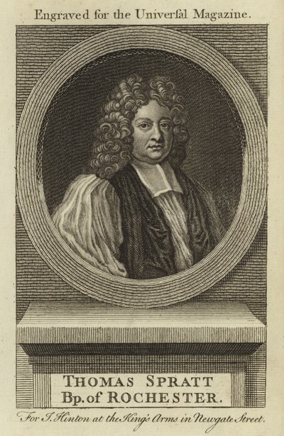 Thomas Spratt, Rochester Piskoposu by English School