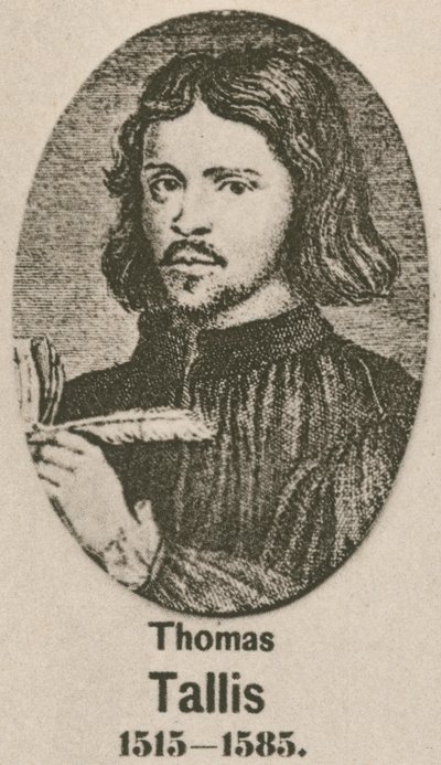 Thomas Tallis (gravür) by English School