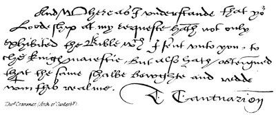 Thomas Cranmer, (Canterbury Kemeri) by English School