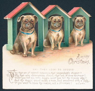 Kulübede Üç Köpek, Noel Kartı by English School