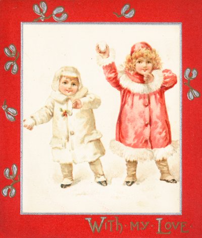 Kartopu Fırlatma, Noel Kartı. by English School