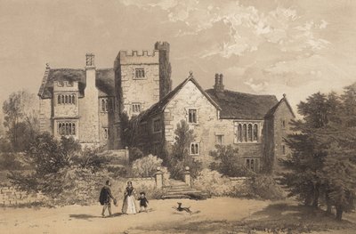 Throwley Salonu, Staffordshire by English School