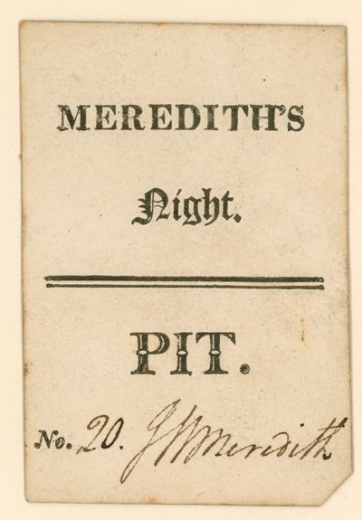 Drury Lane Tiyatrosu için Bilet, Londra: Merediths Night by English School