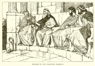 Syracusa meclisinde Timoleon by English School