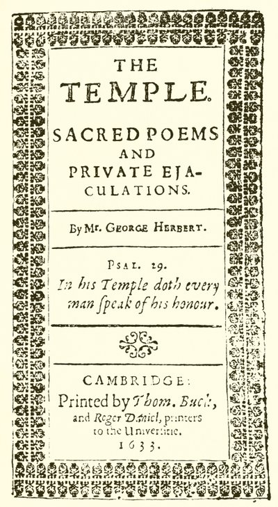 George Herberts The Temple