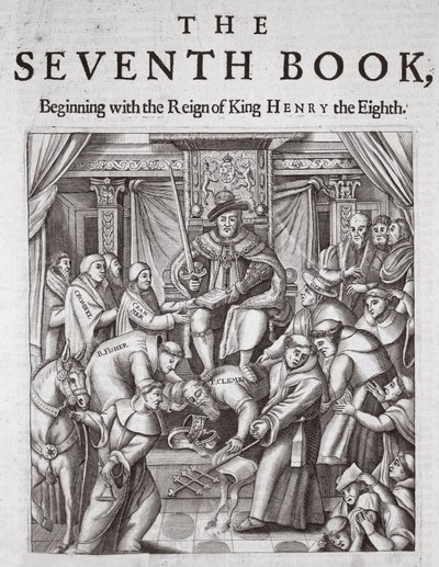 Başlık Sayfası, Yedinci Kitap, Elçilerin İşleri ve Anıtlar, John Foxe, dokuzuncu baskı, yayın. 1684 by English School