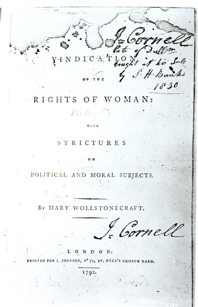 Mary Wollstonecraft tarafından 1792