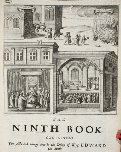 Dokuzuncu kitabın başlık sayfası, John Foxe