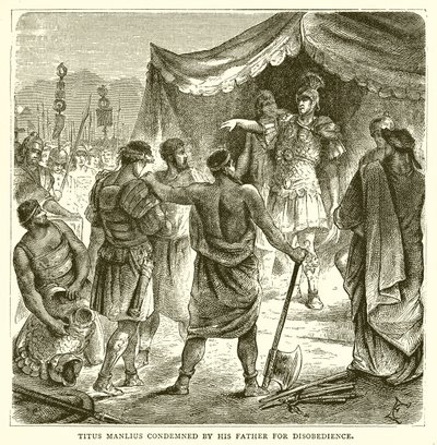 Titus Manlius, Babası tarafından İtaatsizlikten Mahkûm Edildi by English School