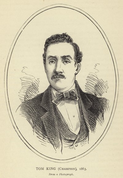 Tom King, Şampiyon, 1863, Bir Fotoğraftan by English School