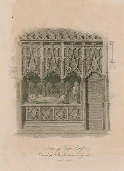 Prior Rayhere Mezarı, Büyük Aziz Bartholomew Kilisesi, Smithfield by English School