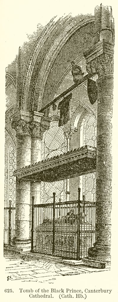 Kara Prens'in Mezarı, Canterbury Katedrali by English School