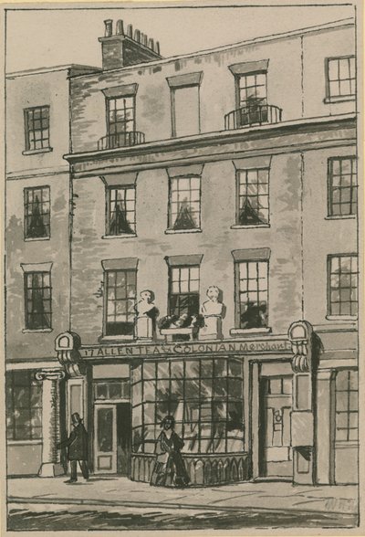 Toms Coffee House, 17 Russell Street, Covent Garden (kağıt üzerinde wc) by English School