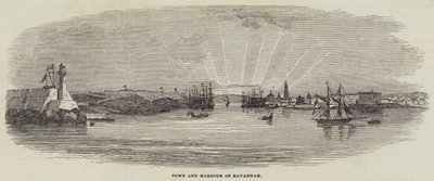 Havannah Kasabası ve Limanı (gravür) by English School