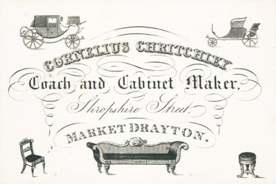 Ticari kart, Cornelius Critchley by English School