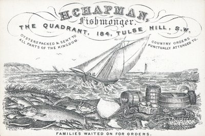 Ticaret kartı, H Chapman by English School