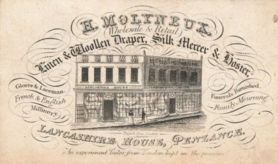 Ticaret kartı, H Molyneux by English School
