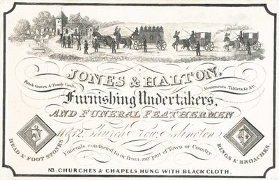 Ticaret kartı, Jones & Halton by English School