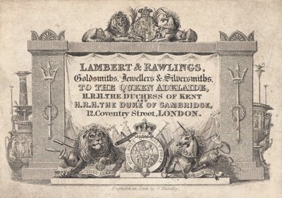 Ticari kart, Lambert & Rawlings by English School