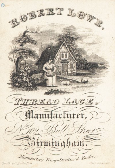 Ticaret kartı, Robert Lowe by English School