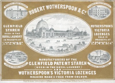 Ticaret kartı, Robert Wotherspoon & Co. by English School