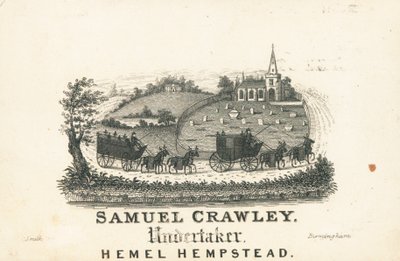 Ticaret kartı, Samuel Crawley by English School