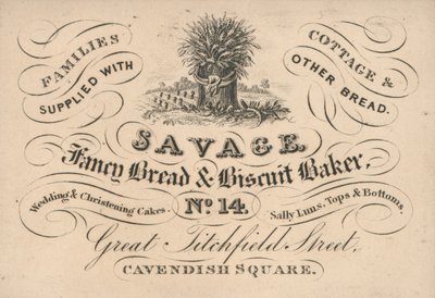 Ticaret kartı, Vahşi by English School