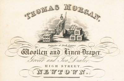 Ticaret kartı, Thomas Morgan by English School