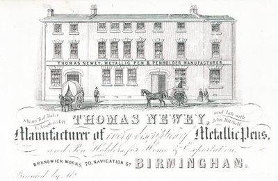 Ticaret kartı, Thomas Newey by English School