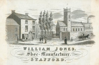 Ticaret kartı, William Jones by English School