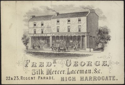 Frederick George için ticaret kartı by English School