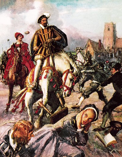 Aziz Bartholomew Günü Trajedisi, 1572 by English School