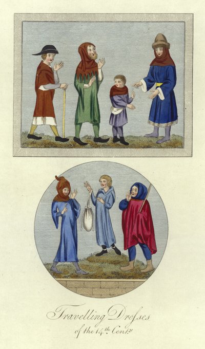 14. Yüzyılın seyahat elbiseleri by English School
