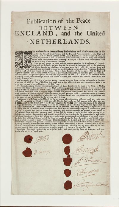 Breda Antlaşması, 1667 by English School