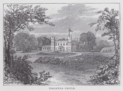 Tregenna Kalesi (gravür) by English School