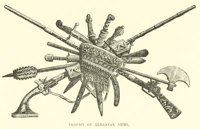 Arnavut silahlarının Trophy by English School